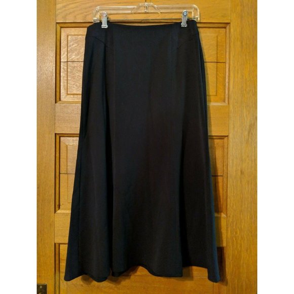 Good Clothes Black Skirt Size 6 Womens No Slit A-line Modest - Picture 1 of 7
